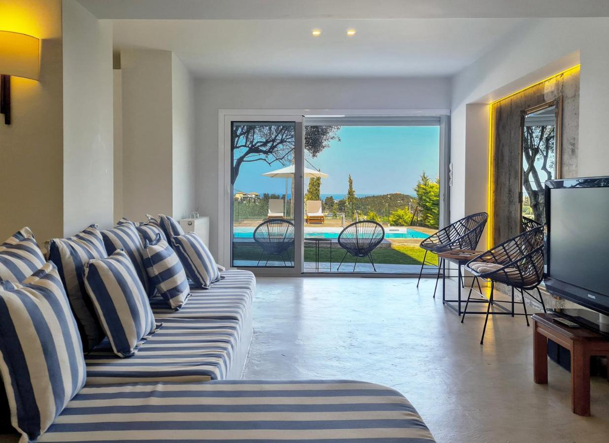 Villa Casa Azul With Private Pool Ayios Nikitas Luaran gambar